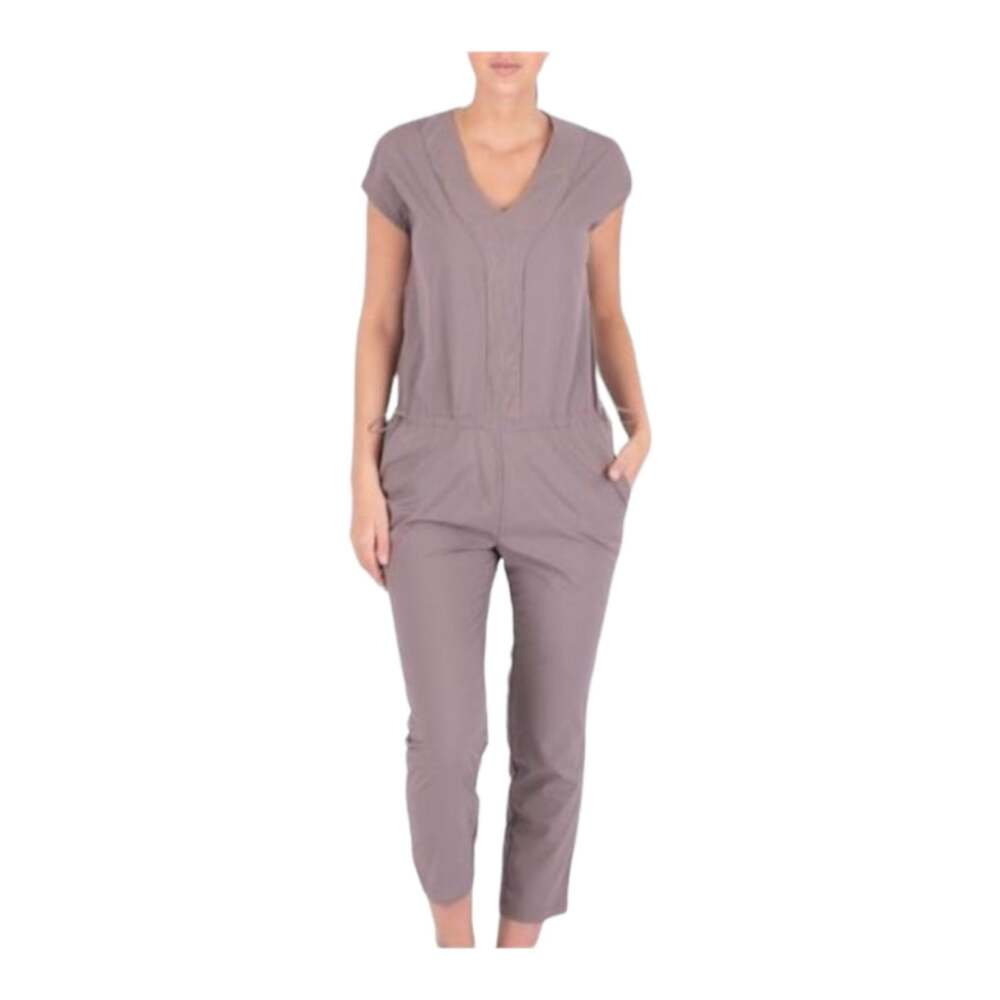 Indygena Esi women's small tan long pant jumpsuit